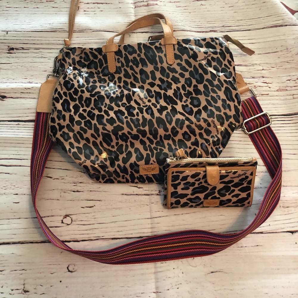 Consuela Blue Jag Sling w/ Wallet